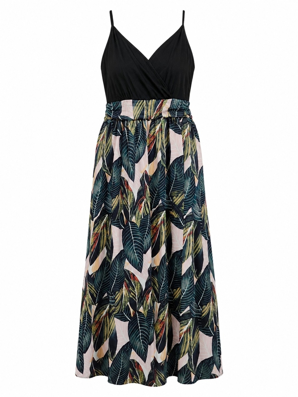 Style Boutique Plus Size Tropical Leaf Print Maxi Dress – Size XXL. - Picture 4 of 8